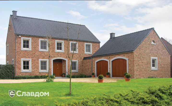 Двухэтажный частный дом с облицовкой кирпичом Nelissen Oud Gotisch