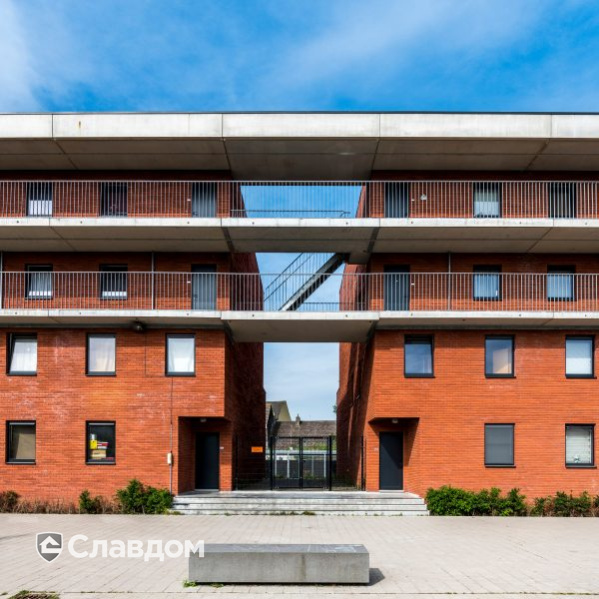 Жилой дом в Генте с облицовкой кирпичом Terca Marono Rood