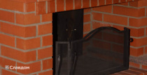 Камин с облицовкой кирпичом Terca Red гладкий