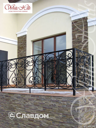 Коттедж с применением облицовочного камня White Hills Кросс Фелл 101-90