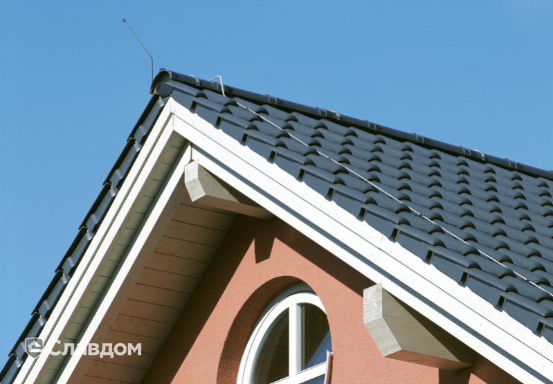 Крыша из черепицы Creaton Futura Schieferton Engobiert