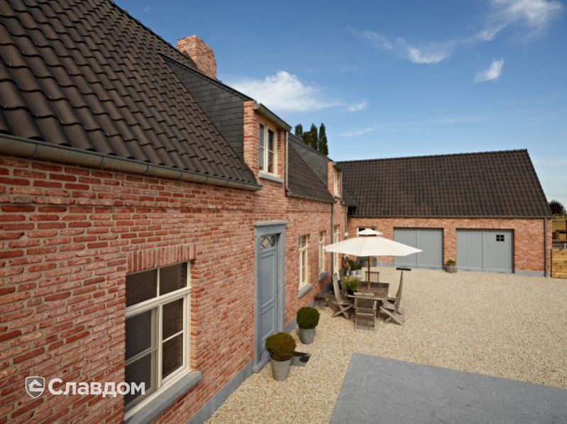 Частный дом в Бельгии с облицовкой кирпичом Terca Belle Epoque de Mons