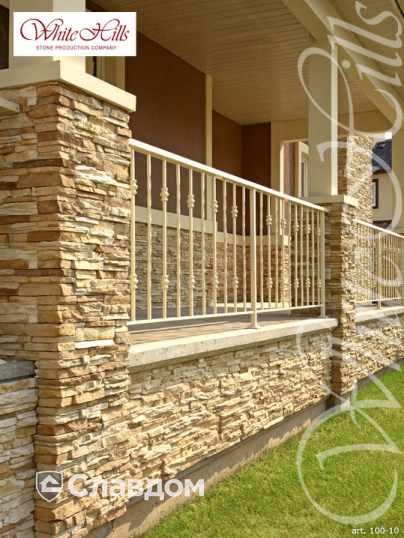 Жилой дом с использованием облицовочного камня White Hills Кросс Фелл 100-10