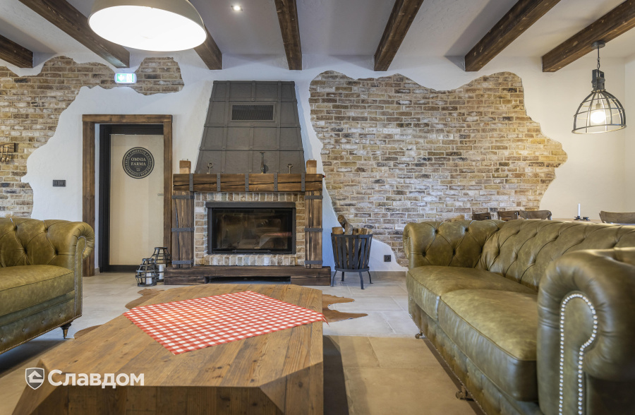 Ресторан с применением керамического кирпича ENGELS HANDFORM Barnsteen