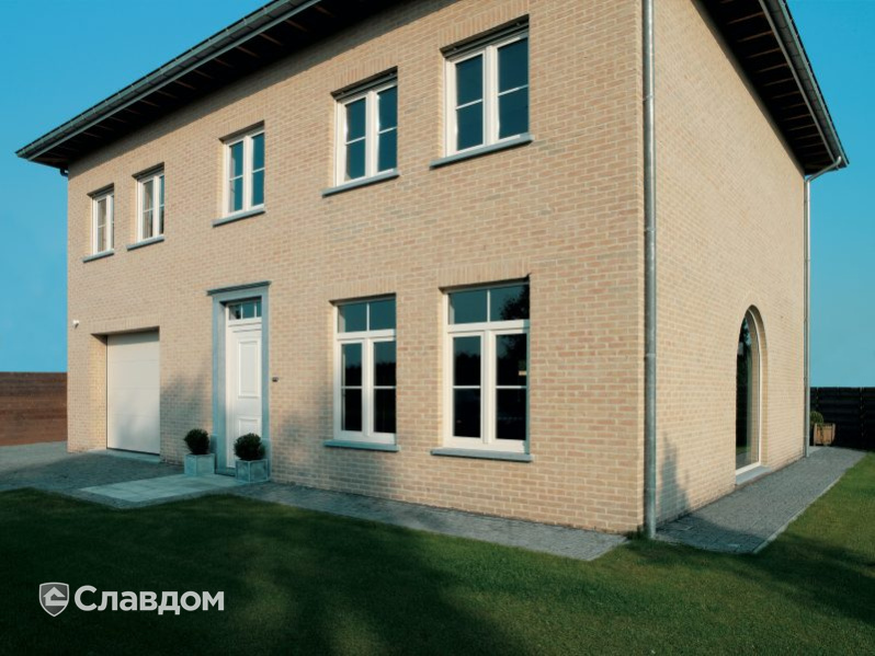 Частный дом в Антверпене с облицовкой кирпичом Terca Brugse Strobloem