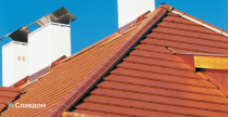 Крыша из черепицы Creaton Domino Kupferrot Engobiert