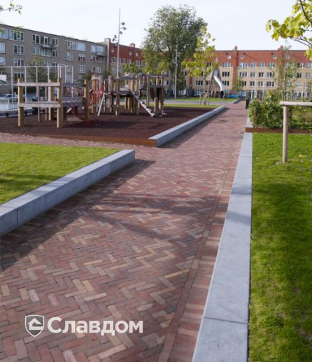 Микс брусчатки Penter Auraton и Ruston на площадки в Амстердаме