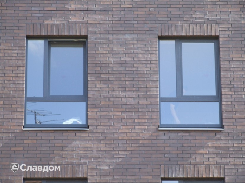 Жилой комплекс с облицовкой кирпичом Terca Terra гладкий