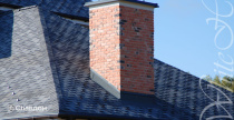 Дымоход с применением облицовочного камня White Hills Бремен Брик 306-50