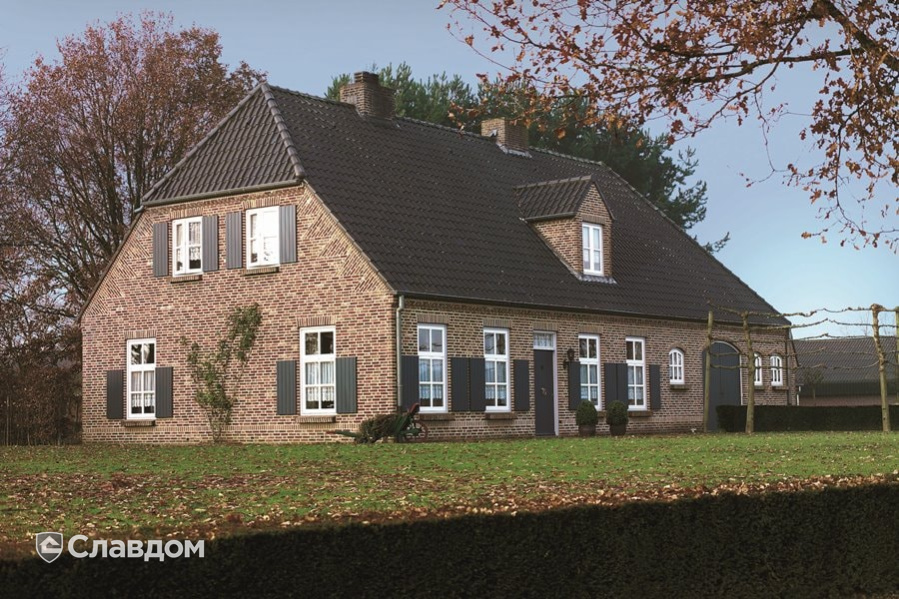 Коттедж с облицовкой кирпичом Terca Topaas