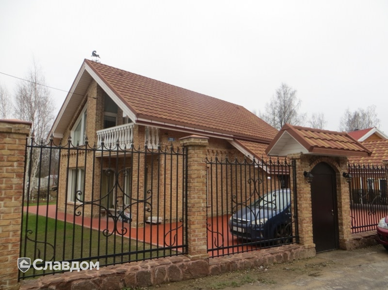 Частный дом с облицовкой Terca Orchidee Rose