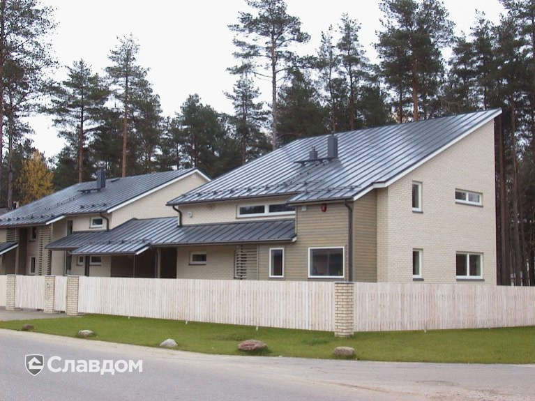 Таунхаус с облицовкой кирпичом Terca Kuura гладкий