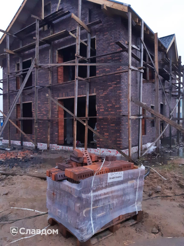 Частный дом, облицованный кирпичом Skriabin Ceramics 53