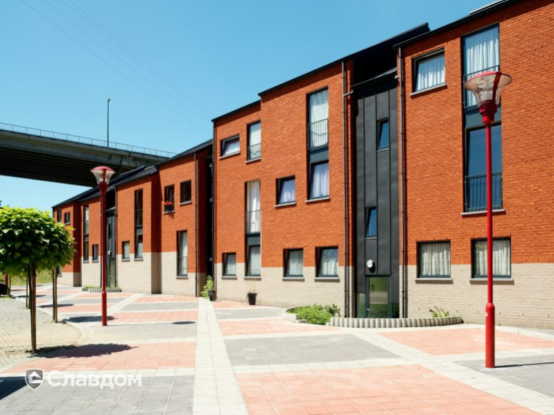 Жилой дом в Бельгии с облицовкой кирпичом Terca Spaans Rood