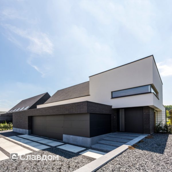 Жилой дом с облицовкой кирпичом Terca Lathi Wasserstrich Gesmoord-Spezial Zwart