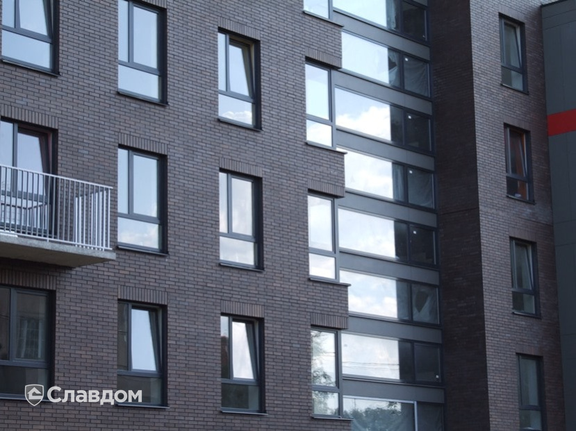 Жилой комплекс с облицовкой кирпичом Terca Terra гладкий