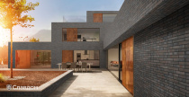 Загородный дом с отделкой клинкерной плиткой Stroeher Brickwerk