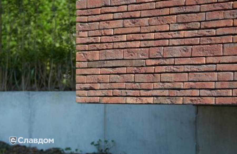 Стоматология в Кортрейке с облицовкой кирпичом Terca Wasserstrich Special E1 и Blauw-Rood Genuanceerd