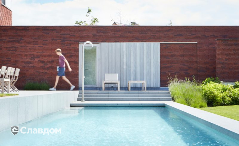 Вилла в Генте с облицовкой кирпичом Terca Portsmouth