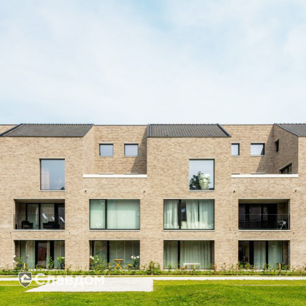 Жилой дом в Брюгге с облицовкой кирпичом Terca Prata Genuanceerd
