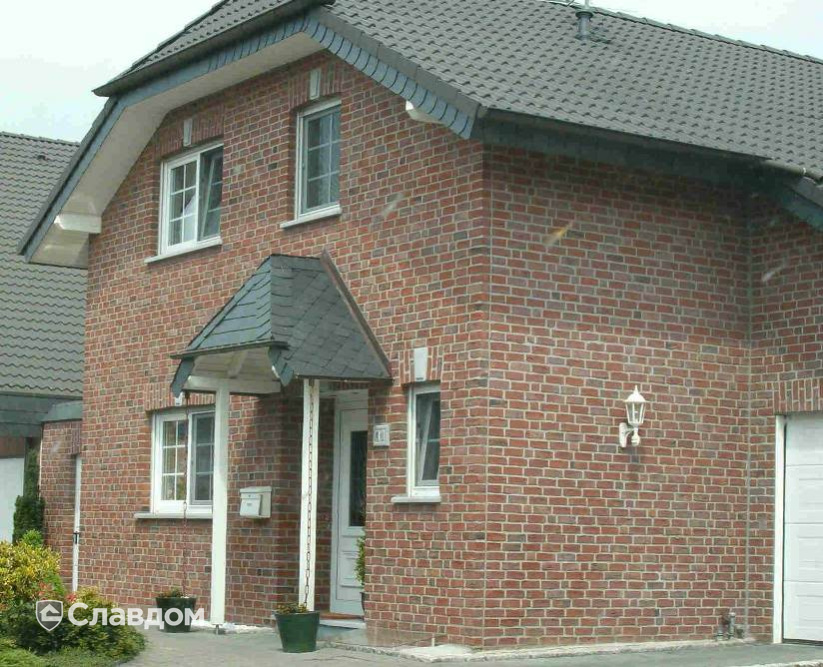 Таунхаус с облицовкой кирпичом Terca Paarsblauw