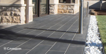Дорожка с применением клинкерной плитки Terraklinker (Gres de breda) Basalto