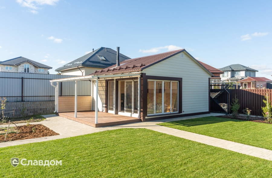 Частный дом с облицовкой кирпичом ModFormat Халден