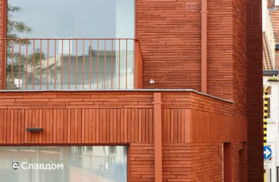 Многоквартирный дом в Схотене с облицовкой кирпичом Terca Cassia Rood