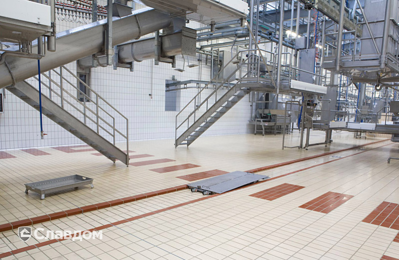 Завод с напольной промышленной плиткой Stroeher Stalotec 120 beige