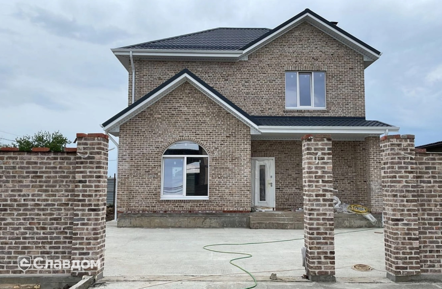 Загородный дом с применением кирпича Rightbrick Виллем