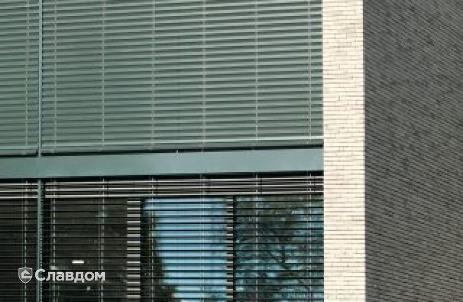 Частный дом с облицовкой кирпичом Terca Branco Genuanceerd