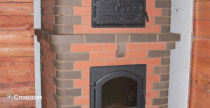 Печь с использованием облицовочного кирпича Lode Janka+Brunis+Brunis F15