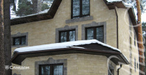 Коттедж с применением облицовочного камня White Hills Кросс Фелл 100-80