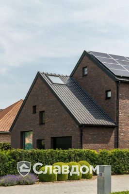 Частный дом в д.Морховен с облицовкой кирпичом Terca Veldbrand Antiek