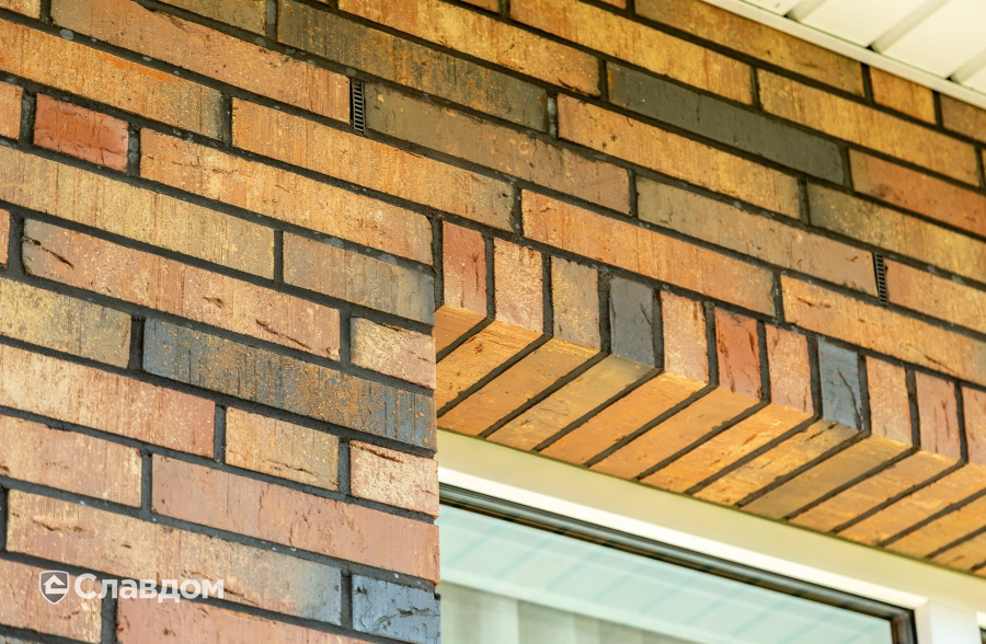 Частный дом с облицовкой кирпичом ModFormat Халден