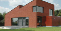 Частный дом с облицовкой кирпичом Nelissen Aubergine