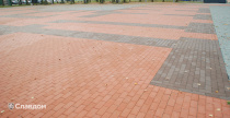 Площадь с применением брусчатки Penter Baltic Klinker Pavers Classic и Braun