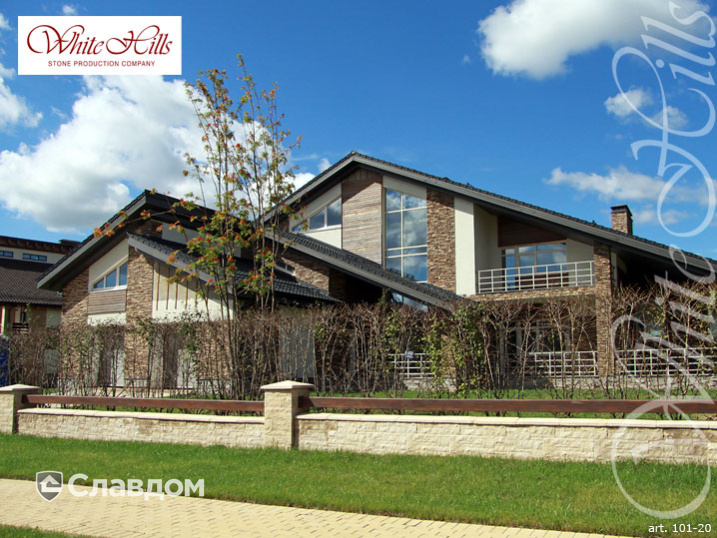 Частный дом с использованием облицовочного камня White Hills Кросс Фелл 101-20