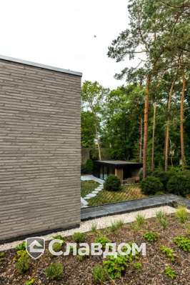 Частный дом в Бонхейдене с облицовкой кирпичом Terca Polaris Wasserstrich Spezial Grijs