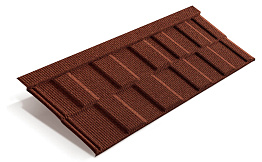 Композитная черепица рядовая Metrotile Viksen Scarlet