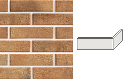Термопанель угловая на пенополистироле (ППС) с клинкерной плиткой BestPoint Loft Brick Curry 243/365*456*60 мм