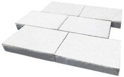 Плитка тротуарная SteinRus Парк Плейс Б.3.П.8 Native, белый, 600*300*80 мм