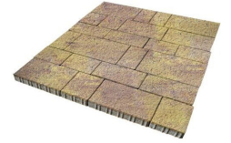 Плитка тротуарная SteinRus Инсбрук Тироль Б.4.Псм.6, Old-age, ColorMix Тахель, толщина 60 мм