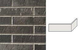 Клинкерная плитка угловая INTERBAU RetroBrick, INT 333 Anthrazit, 290*115*52*12 мм