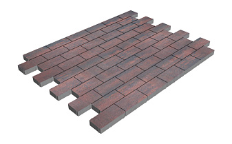 Плитка тротуарная SteinRus Прямоугольник А.6.П.4, гладкая, Рейнир, 200*100*40 мм