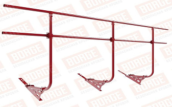 Кровельное ограждение Borge для черепичной кровли оцинкованное RAL 3003, 300*120 см