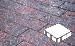 Плитка тротуарная Готика, Granite FINERRO, Квадрат Б.2.К.6, Дымовский, 200*200*60 мм