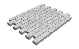 Плитка тротуарная SteinRus Прямоугольник Б.6.П.6 Backwash Эльтон, 200*100*60 мм