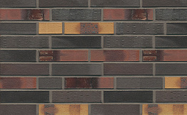 Кирпич клинкерный Muhr 40 Kobalt Spezial geflammt гладкий, 290*90*71 мм