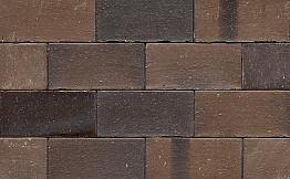 Клинкерная брусчатка Muhr №33A Schwarz-braun, 200*100*52 мм